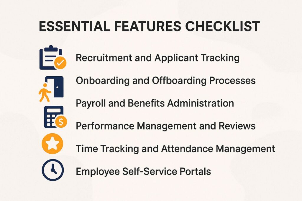 Essential Features Checklist